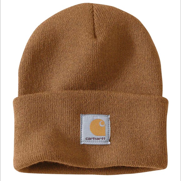 Carhartt Knit Cuffed Beanie Brown - Picture 1 of 6